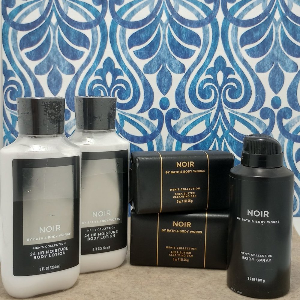 Bath and Body Works Combo - NOIR Soap(x2), Body Lotion(x2) & Body Spray(x1)